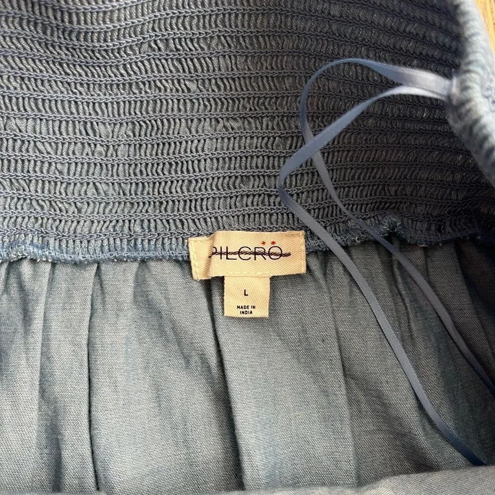 Pilcro Halter Embroidered Denim
Midi Dress size Large - Picture 6 of 6
